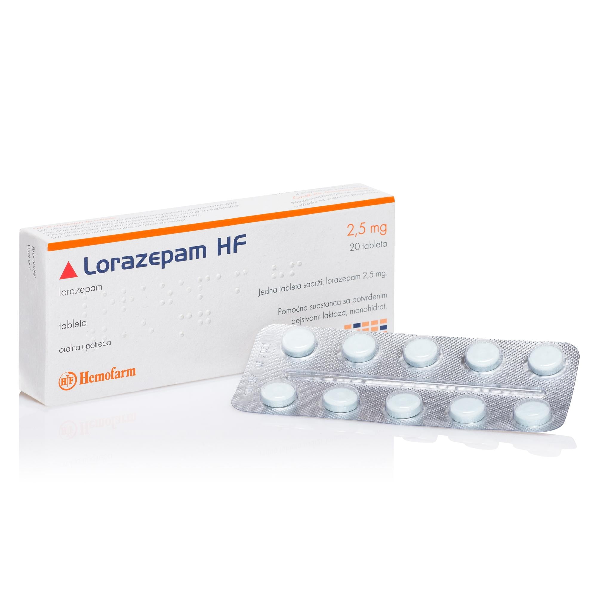 Lorazepam Hemofarm 2.5 mg